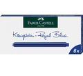 Картриджи для перьевых ручек удлиненные синие  Faber-Castell, 185524, фото 1