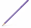 Олівець чорнографітних Faber-Castell Grip SPARKLE тригранний, фіолетовий, 118204P, фото 1